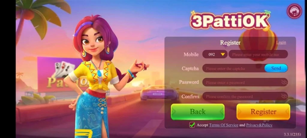 How to Create Account on Lucky 33 Game