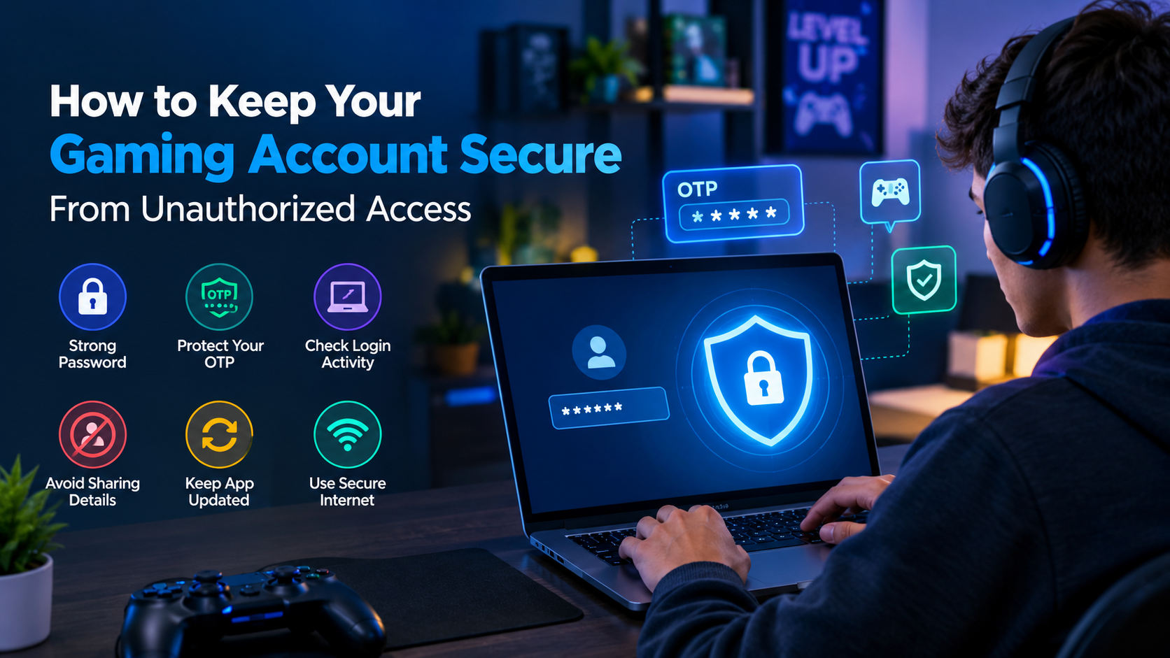 Gaming account security tips to prevent unauthorized access